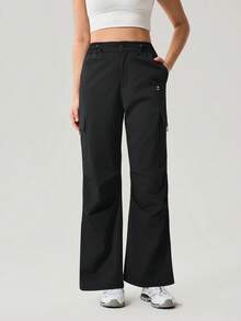 OutZeal Damen Schwarze Sportliche Hose, Wander- und Campinghose mit 4-Wege-Stretch und weitem Bein - Schwarz - Übersicht 9