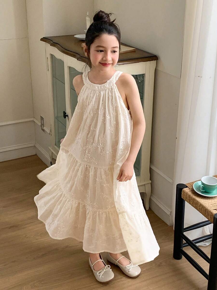 Dazy Kids Tween Girls Fall Dress - Beige - View 1