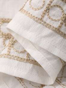 Dazy Kids Tween Girls' V-Neck Cinched Waist Flare Sleeve Jumpsuit - White - View 8