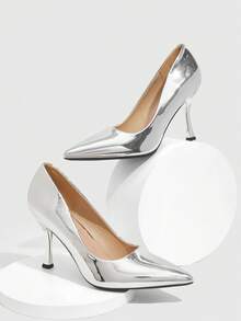 CUCCOO SZL Women's High-Heeled Shoes - Silver - View 1