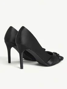 CUCCOO CHICEST Women's Shoes Are Fashionable And Versatile, Elegant Black Bow High Heels, Spring And Summer Shoes. - Black - View 4