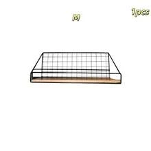 1 Giá để đồ treo tường phòng tắm tại nhà có thanh sắt, chịu tải cao, di động, đựng mỹ phẩm, chăm sóc da và đồ dùng phòng tắm - màu đen - Xem 7