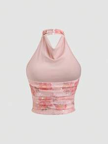 Sweetra 新款春夏无袖上衣，露背设计，时尚性感，适合外出和日常百搭。 - 紅色 - 查看 2