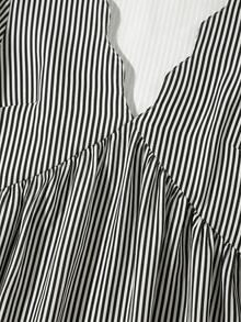 CosyJoli 大码休闲通勤条纹长袖衬衫 新款女式长袖上衣 休闲优雅衬衫 女士条纹衬衫 - 彩色 - 查看 5