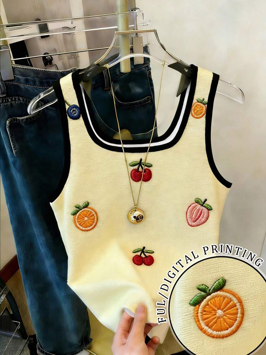 SHEIN Plus Size Women Regular Fit Camisole Tank Top - Multicolor - View 1