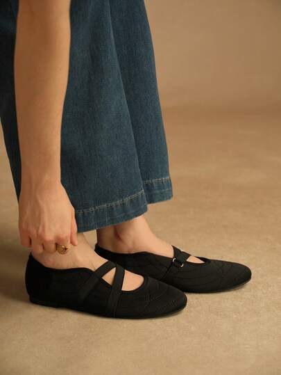 Rosivie 女士休闲百搭纯色平底鞋