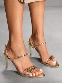 CUCCOO SZL Women's Fashion High Heel Shoes - Gold - View 8