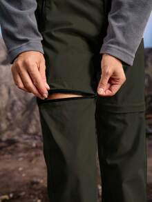 In My Nature Women's Zip Pocket Detachable Hiking Pants - Army Green - View 6