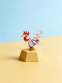 Zazumi 1pc Handmade Crystal Glass Mini Rooster Statue Decoration, Cute Mini Rooster Statue, Collectible Figurines, Very Suitable For DIY Home Decoration, Ideal For Holiday And Dining Table Decoration, Party Gifts,Practical Birthday Gift, Suitable For Christmas, Halloween, Mother's Day, Valentine's Day, New Year's Gifts, - Multicolor - View 15