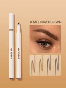 SHEGLAM Feather Better 液體眉筆-中棕色持久眉筆防暈染防水自然濃密眉毛眉妝眉筆 品牌 美容 化妝 化妝品 適合女性與女孩 完美搭配冬季春季 Y2K 時尚 流行 生日 情人節禮物 假期 派對準備就緒 最佳顏色 - Medium Brown - 查看 1