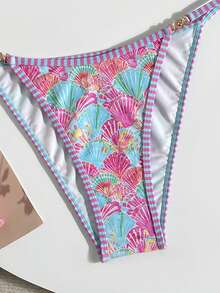 Swim Vcay Women's All-Over Print Twist Strap Bikini Set - Multicolor - View 5