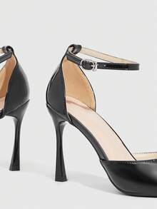 CUCCOO SZL Women's High-Heeled Single Shoe Water Table - Black - View 5