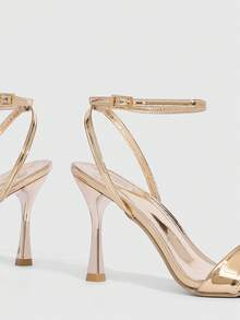 CUCCOO SZL 女士时尚高跟鞋 - 香檳金 - 查看 4