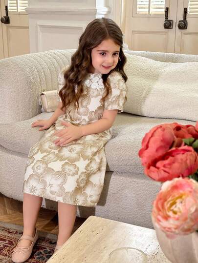 Dazy Kids Vestito casual per bambine (Bambine), autunno