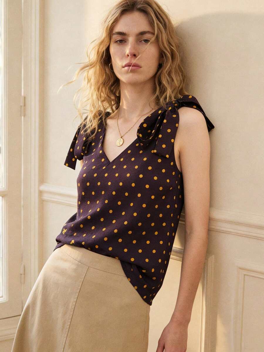 Écloséra 新款V领吊带背心 - 彩色 - 查看 1