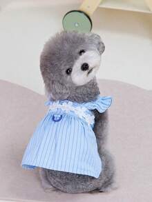 PETSIN Dog Clothing, Cat Clothing, Animal Skirts, Pet Spring/Summer New Collection, Puppy Dress, Princess Versatile Dress, Printed Stripes, Small Animal Clothing, Cool Sunscreen - Multicolor - View 21