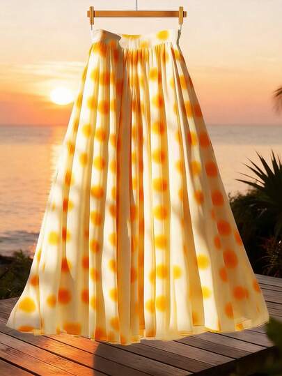 GlowEve Summer Fashion New Dopamine Hazy Polka Dot Women Skirt