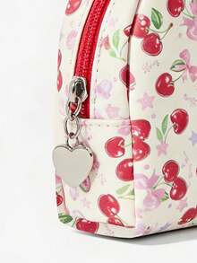 ROMWE Kawaii Mochila de cambio con estampado de cereza de cobertura completa de moda 741771 - Cereza - Ver 3