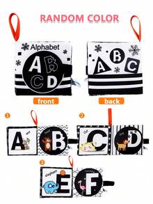 MINKOJA MINKOJA Soft Cloth Books, Baby Books Bath Books, 6 Styles For Baby Infant Toddler Kids High Contrast Black And White Book, Early Education Toys Activity Crinkle Cloth Book For Toddler, Infants And Kids Perfect For Baby,Easter,Easter Gift,Childen's Day,Baby Books, Baby Toys,Baby Sensory,Baby Toys,Baby Early Educational Toys & Baby Mirrors - Multicolor - View 11