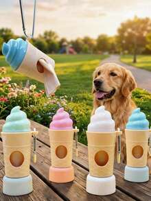 PETSIN Thùng đựng rác kem cho thú cưng, Hộp đựng túi đựng rác, Dụng cụ dọn nhà vệ sinh cho chó, Đồ dùng ngoài trời, Dụng cụ dọn nhà vệ sinh cho thú cưng - Nhiều màu - Xem 1