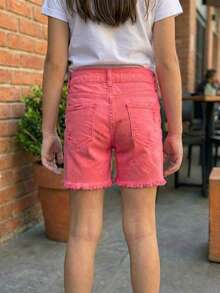 Short para niña temporada de primavera - Rosa - Ver 2