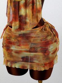 Slaydiva 新款女士亮片流苏比基尼套装，适合海滩、度假和约会，春夏款 - 彩色 - 查看 8