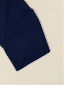 Resyla 2pcs Women Casual Striped T-Shirt & Pants Set - Blue and White - View 6