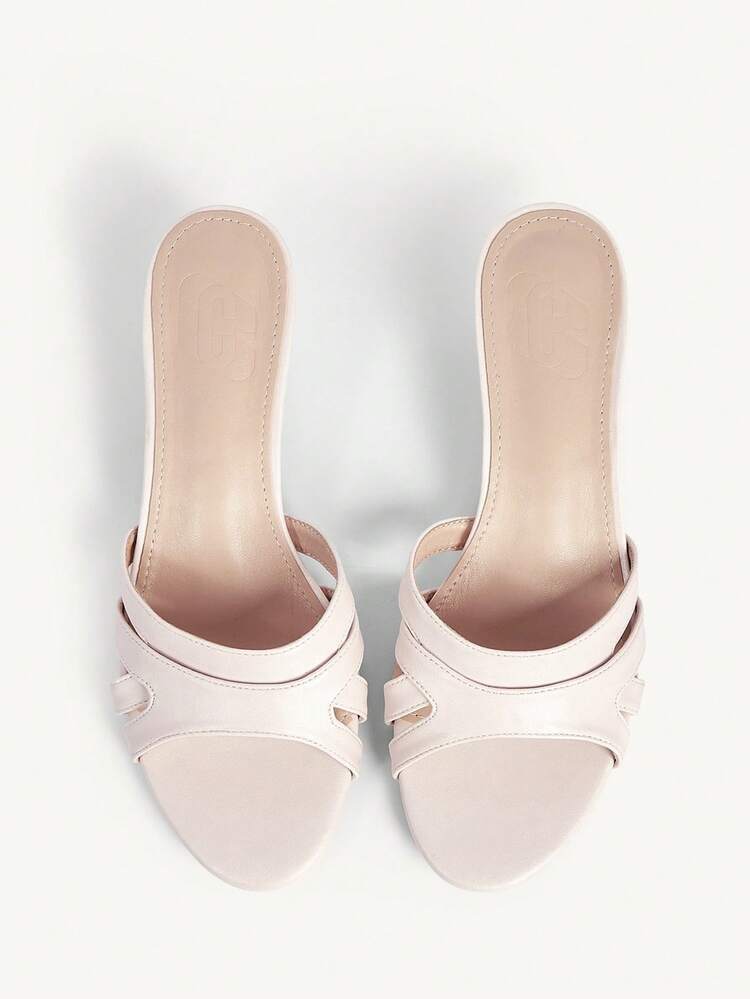 CUCCOO CHICEST Women Shoes Summer And Summer New Round Toe Kitten Heel 4.5cm Romantic Elegance Pink Sheep Pattern PU Women's High Heel Sandals Dating Afternoon Tea Elegant Dress Wedding Shoes Summer Shoes Bride Shoes
