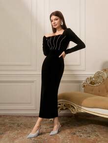 CUCCOO TILAWA Women's High Heel Wedding Shoes, Pointed Toe, Rhinestone Embellished Closed Toe High Heels, Silver Color For Christmas - Silver - View 8