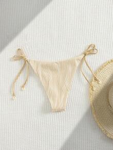 Swim Vcay Áo tắm Tankini đi biển dành cho nữ, chất liệu đặc biệt. - Màu be - Xem 2