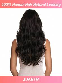 Seamless Clip Ins 100% Real Human Hair Extension 7PCS Seamless PU Clip In Human Hair Extensions Straight 14-22 Inch Dark Brown Skin Weft Remy Hair Extensions 110G With Clips - S2 - View 3