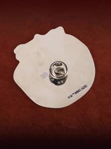 HARRY POTTER X SHEIN 1 Pink Cartoon Cake Pattern, English Letter Metal Brooch - Multicolor - View 3