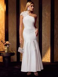 MOTF Soiréza STEREO FLORAL SLIM FIT COCKTAIL DRESS - White - View 7