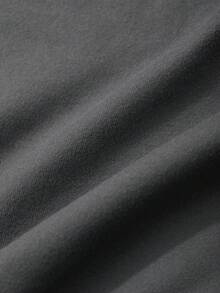 DAZY Women's Solid Color Pleated Collar Fitted Summer Casual Short Sleeve T-Shirt - Grey - View 6