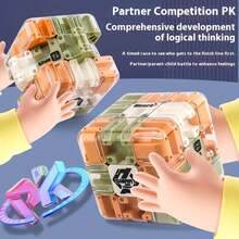 MINKOJA 3D Maze Cube Bead Puzzle - A Brain-Teaser Game That Enhances Spatial Awareness, Problem-Solving Skills, Focus, And Critical Thinking. It'S A Cognitive Development Game Suitable For Birthday Party Activities, Featuring An Interlocking Design(Suitable For Ages 3+) - Multicolor - View 5