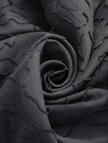 SHEIN LUNE Women's Casual Cutout Design Long Sleeve Thin Blazer Jacket, Suitable For Summer Vacation, Commute And Daily Wear - Black - View 8