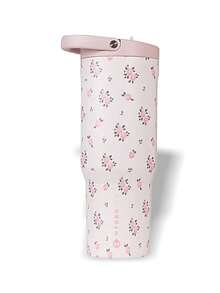 Bình nước thể thao HydroJug 32oz (dạng di động), thấm hút mồ hôi, chống rò rỉ, nhẹ, chắc chắn, đa năng, thích hợp cho học sinh, hoạt động ngoài trời, unisex, màu hồng/trắng SPOR32OZWILD - Hồng/Trắng - Xem 1