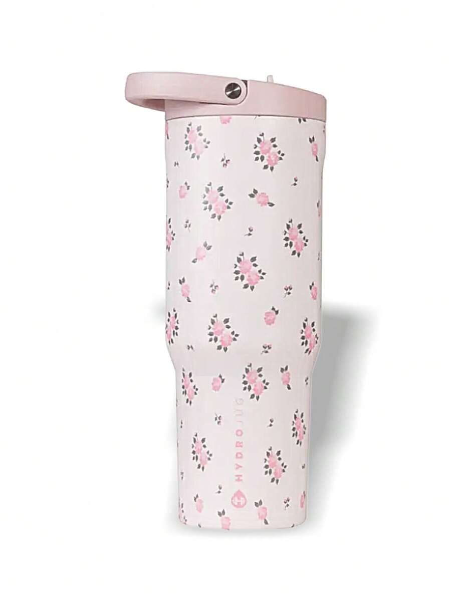 Bình nước thể thao HydroJug 32oz (dạng di động), thấm hút mồ hôi, chống rò rỉ, nhẹ, chắc chắn, đa năng, thích hợp cho học sinh, hoạt động ngoài trời, unisex, màu hồng/trắng SPOR32OZWILD - Hồng/Trắng - Xem 1