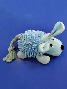 PETSIN 1PC Pet Plush Toy Lying On The Ground Cartoon Animal Rope Tail Sound Educational Dog Toy Interactive Training - Multicolor - View 12