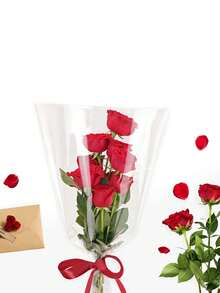 1roll Gift Wrapping Paper, Minimalist Clear Gift Wrapping Paper For Wedding, Party Valentine Day - transparent - View 3