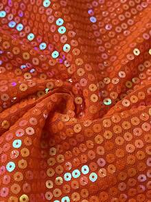 Women's Twist Design Casual Summer Vacation Skirt - Orange - View 4