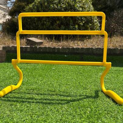 Set Of 4 Adjustable Agility Hurdles - ABS Material Sports Training Equipment, Featuring Curved Design For Stability And Durability, Multi-Height Speed Training Hurdles, Mixed Colors Gym Accessories, Sport, Gym, Home Exercise, Sport Accessories, Gym Accessories, CrossFit Accessories