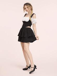 CUCCOO DOLLMOD Tacones altos de diseño con hebilla para uso diario de las mujeres - Negro - Ver 6