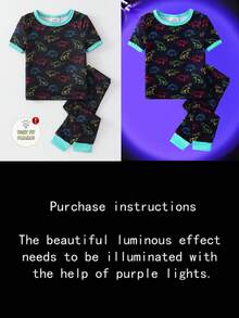 Baby Jungen Kurzarm Shorts Eng anliegende Pyjama Set - Verschiedenfarbig - Übersicht 3