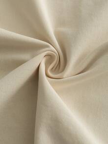 PAVTROS Men's Embroidery Design Crew Neck Short Sleeve Casual T-Shirt - Apricot - View 4