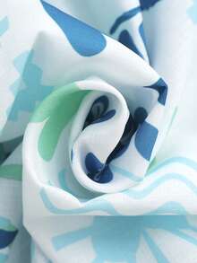 Vivid Eden Women's V-Neck Tie-Up A-Line Casual Artistic Print Slip Dress, Suitable For Summer Vacation - Multicolor - View 7