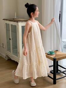 Dazy Kids 少女秋季连衣裙 - 米色 - 查看 5