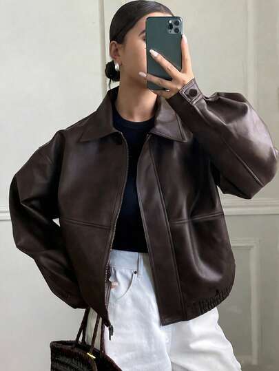 DAZY Women's Retro Commuter Jacket, Spring/Autumn