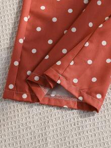 Sparklyn 女童休闲度假卡其色条纹荷叶边吊带细肩带上衣，柔软时尚的设计，适合夏季、度假、旅行、上学和日常穿着。 - 摩卡棕 - 查看 4