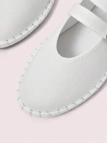 CUCCOO DOLLMOD Giày nữ màu trắng thời trang kiểu Mary Jane mũi tròn, quai kép, thích hợp đi làm, hẹn hò, dự tiệc, mua sắm, đi học, dễ thương, ngọt ngào. - trắng - Xem 8